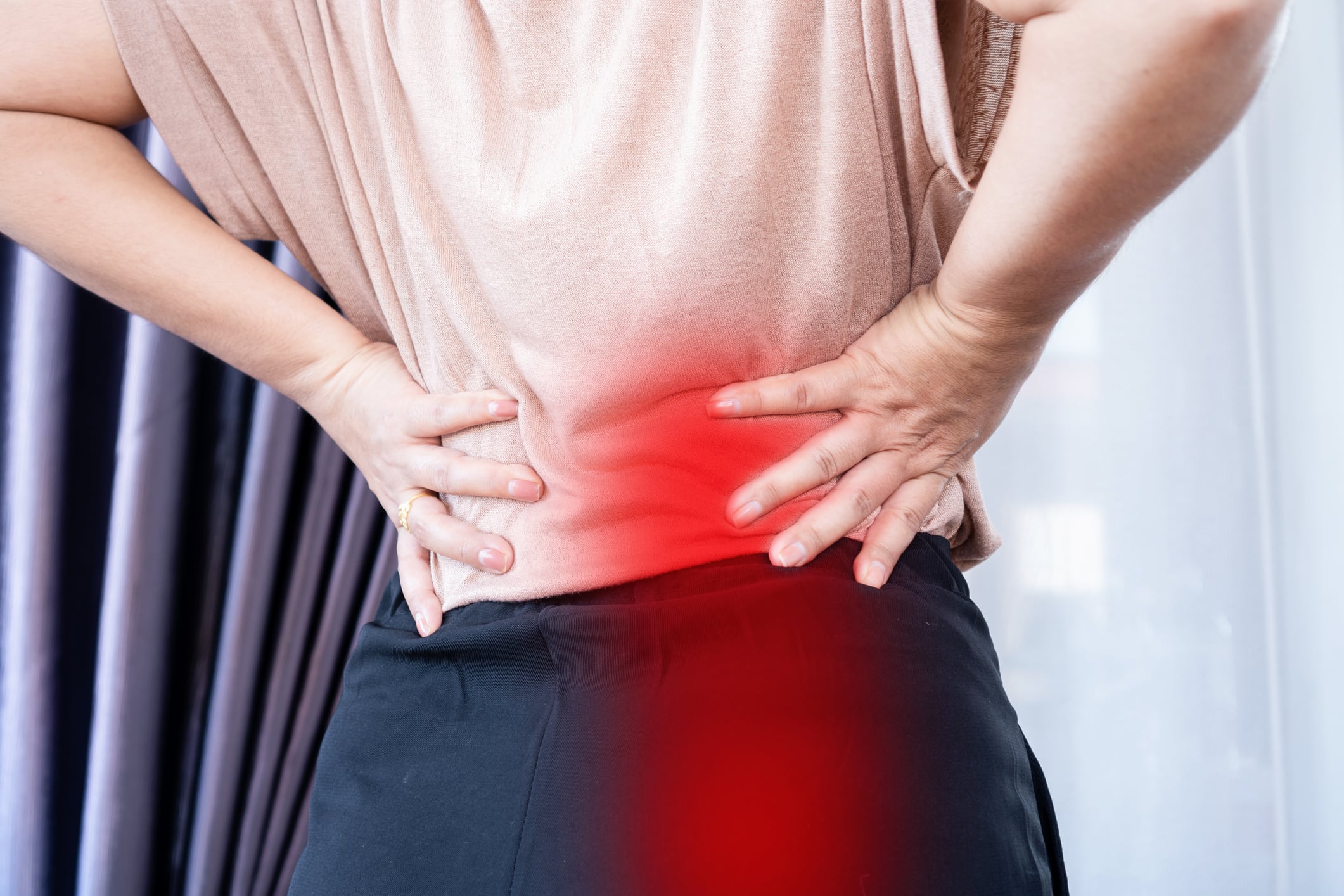Person with sciatica nerve pain requiring specialized treatment in Salinas chiropractic clinic