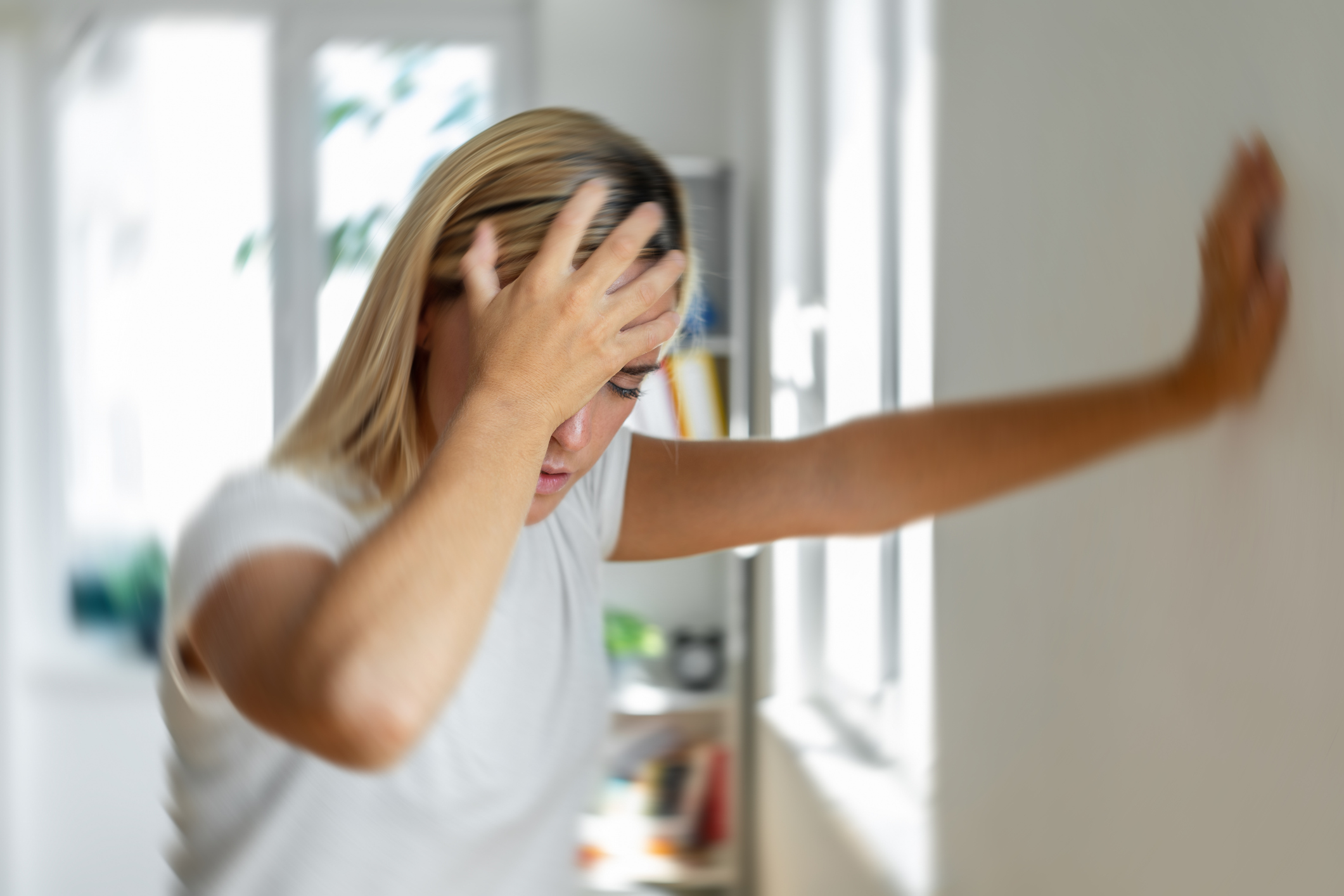 Person experiencing vertigo dizziness requiring specialized treatment in Salinas